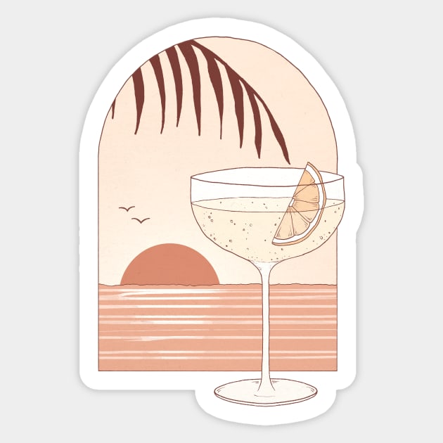 Sunset View Sticker by Barlena